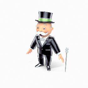 3D Mr Monopoly model